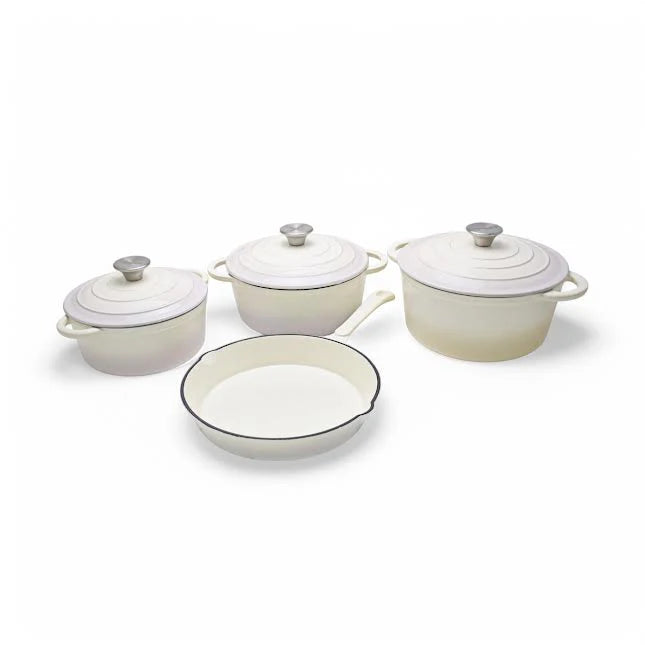 LMA Dutch-119 Non-Stick Coated Cast Iron Cookware Set  (7 - Piece)